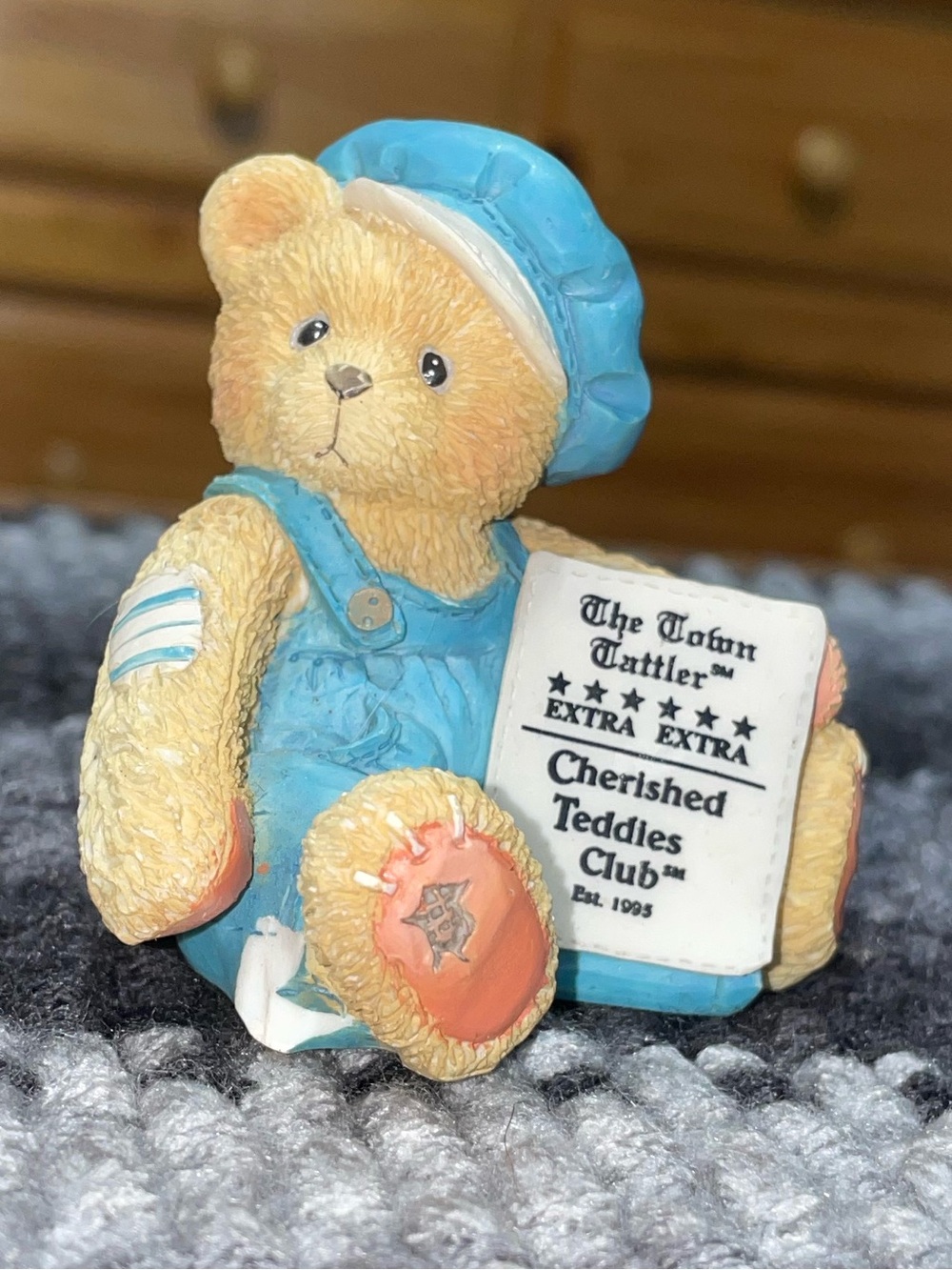 Vintage Cherished Teddies Club E. Bear figurine
